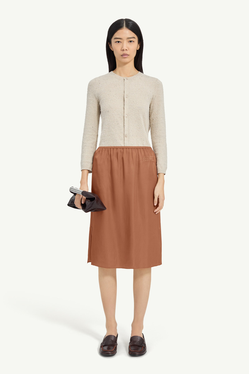 Satin Midi Skirt 1