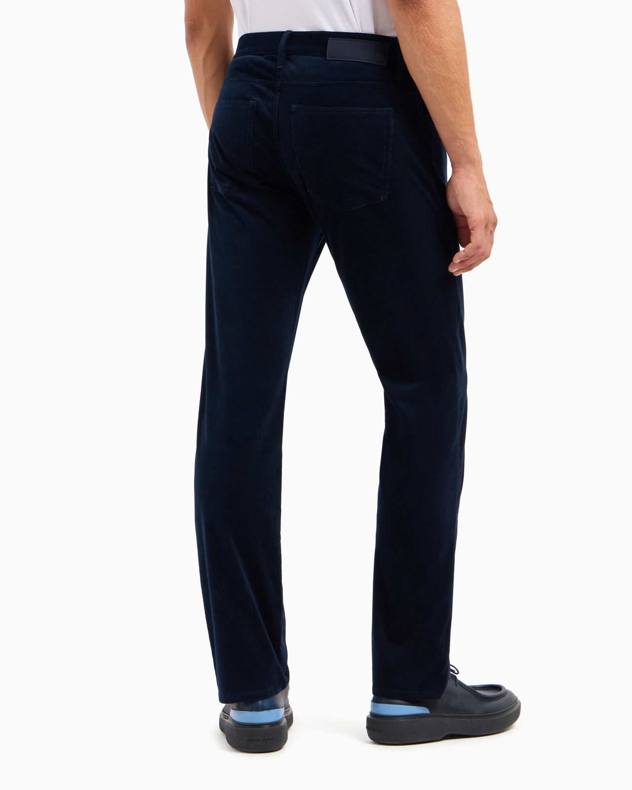 REGULAR-FIT, FIVE-POCKET TROUSERS IN COTTON AND CASHMERE - 3