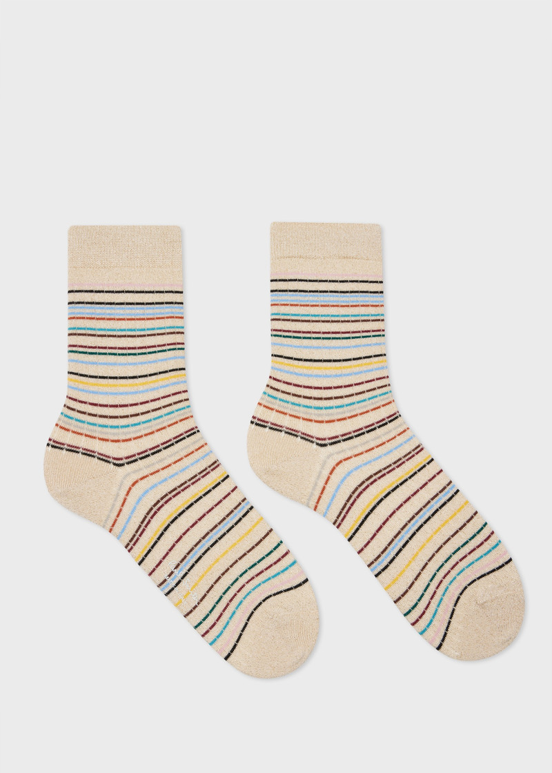 Paul Smith Women's Stitched 'Signature Stripe' Socks outlook