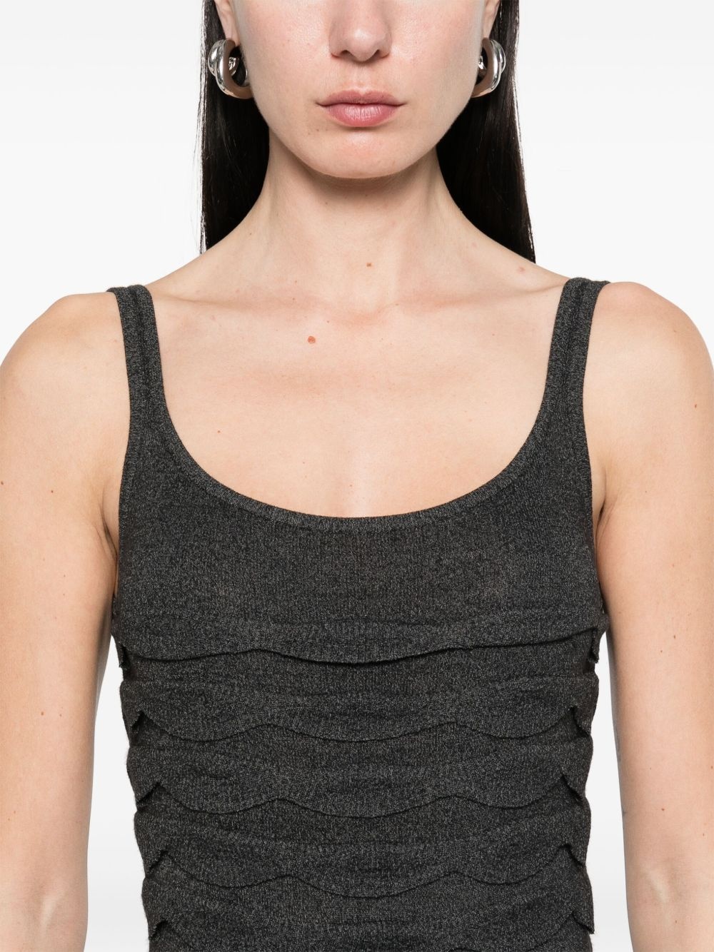 textured knitted bodysuit - 5