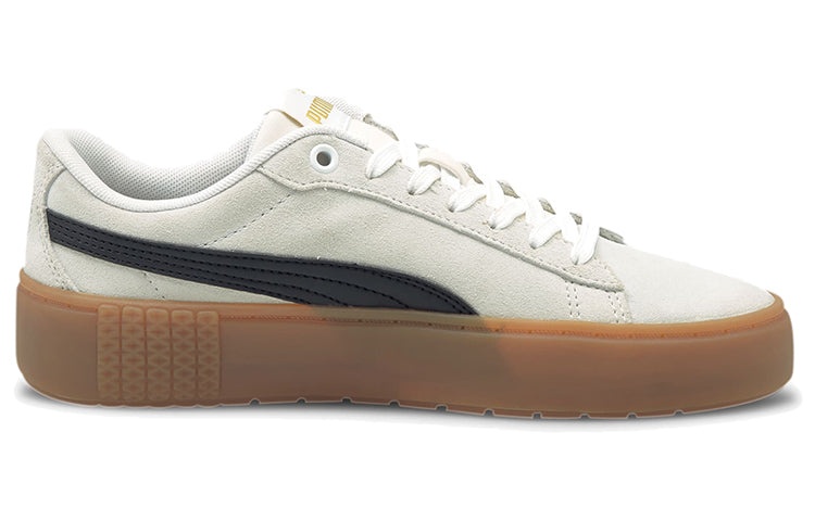 (WMNS) PUMA Smash Platform V2 SD 'White Black Gum' 373037-07 - 2