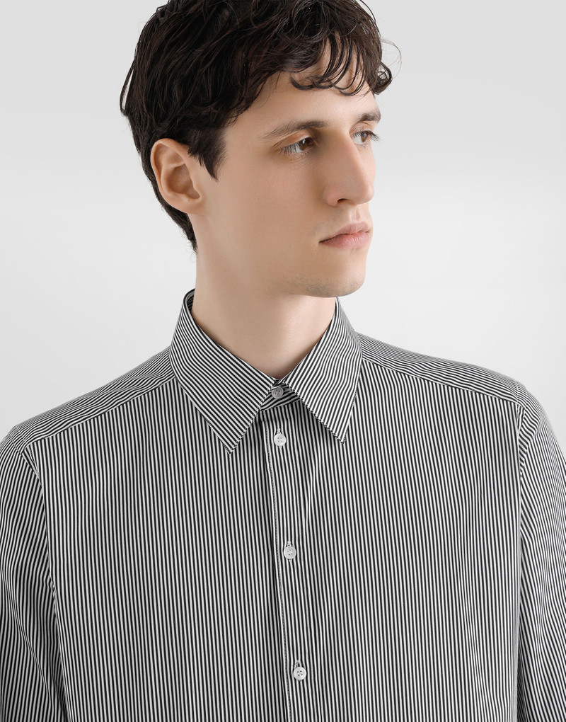 Dolce & Gabbana Striped popeline gold shirt outlook