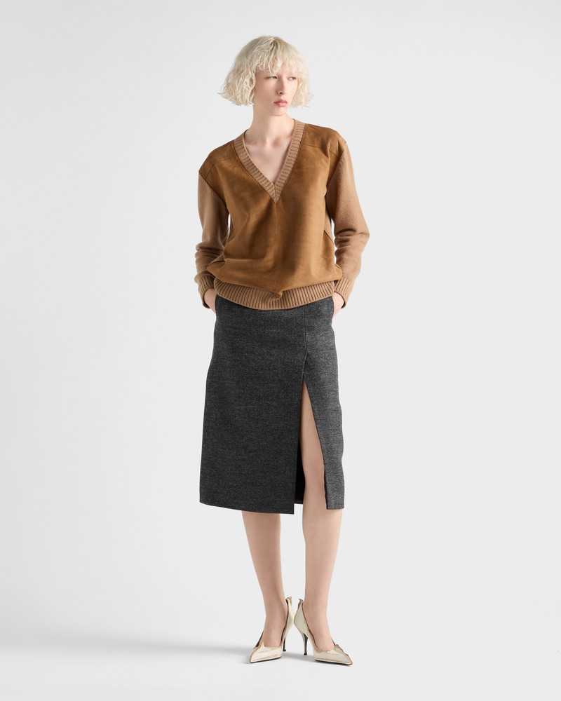 Prada Rush stitch skirt outlook