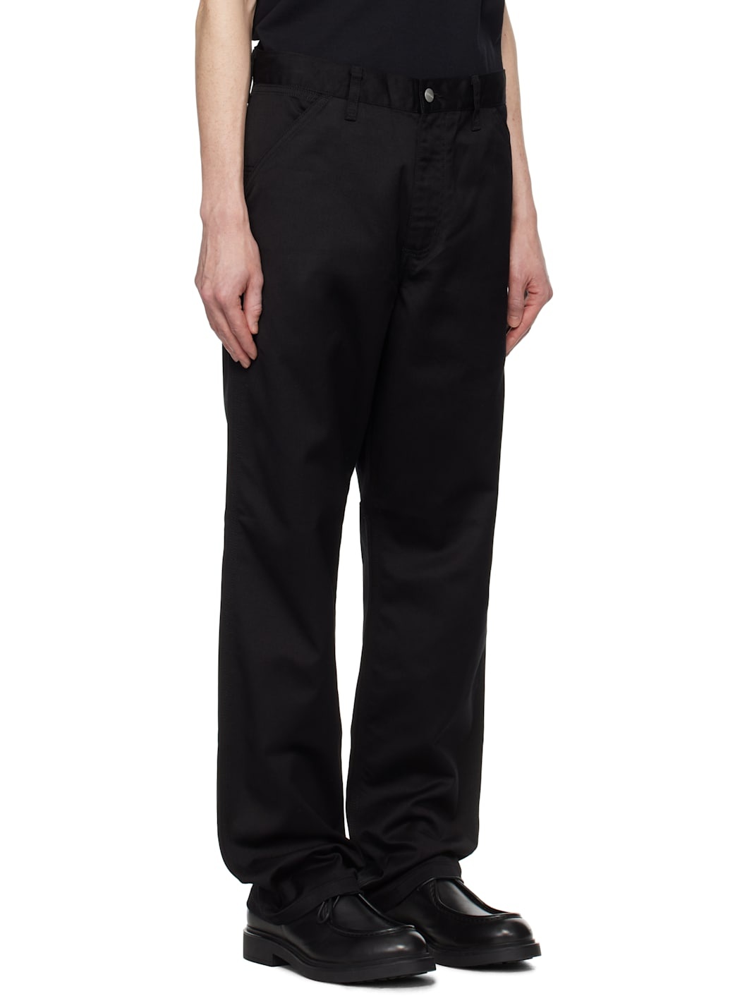 Black Simple Trousers - 2