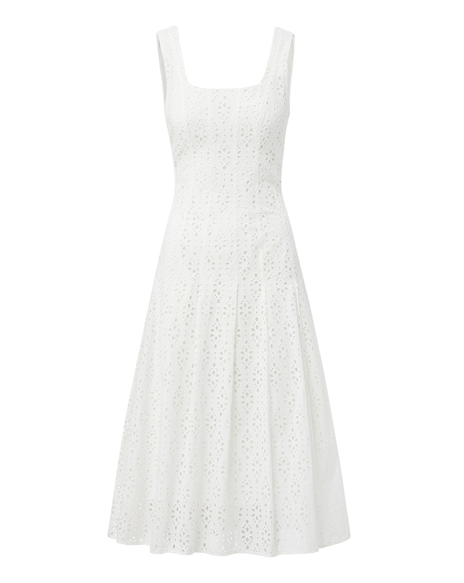 JOLIE COTTON EYELET DRESS - 1
