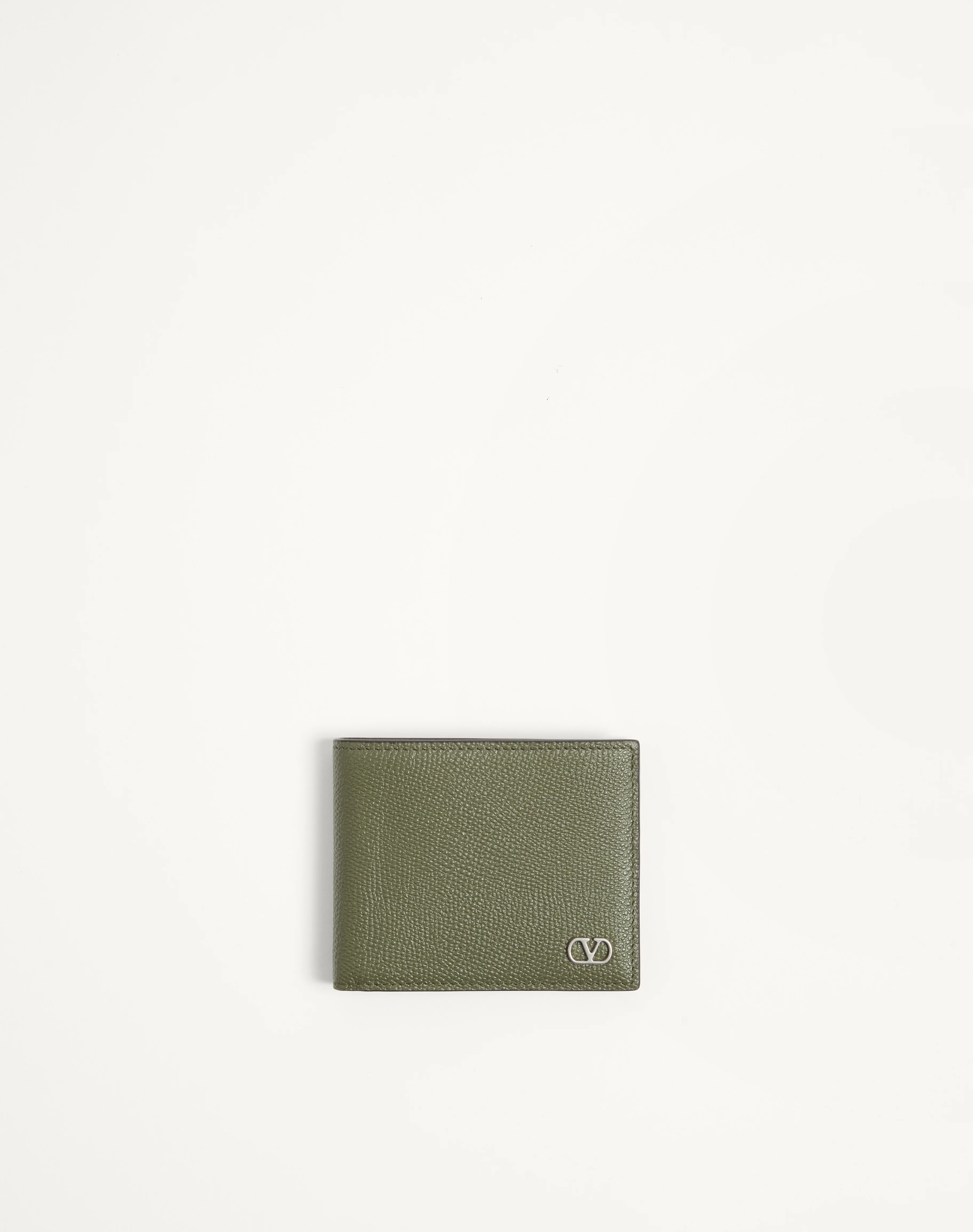 VALENTINO GARAVANI VLOGO SIGNATURE GRAINY CALFSKIN WALLET - 1