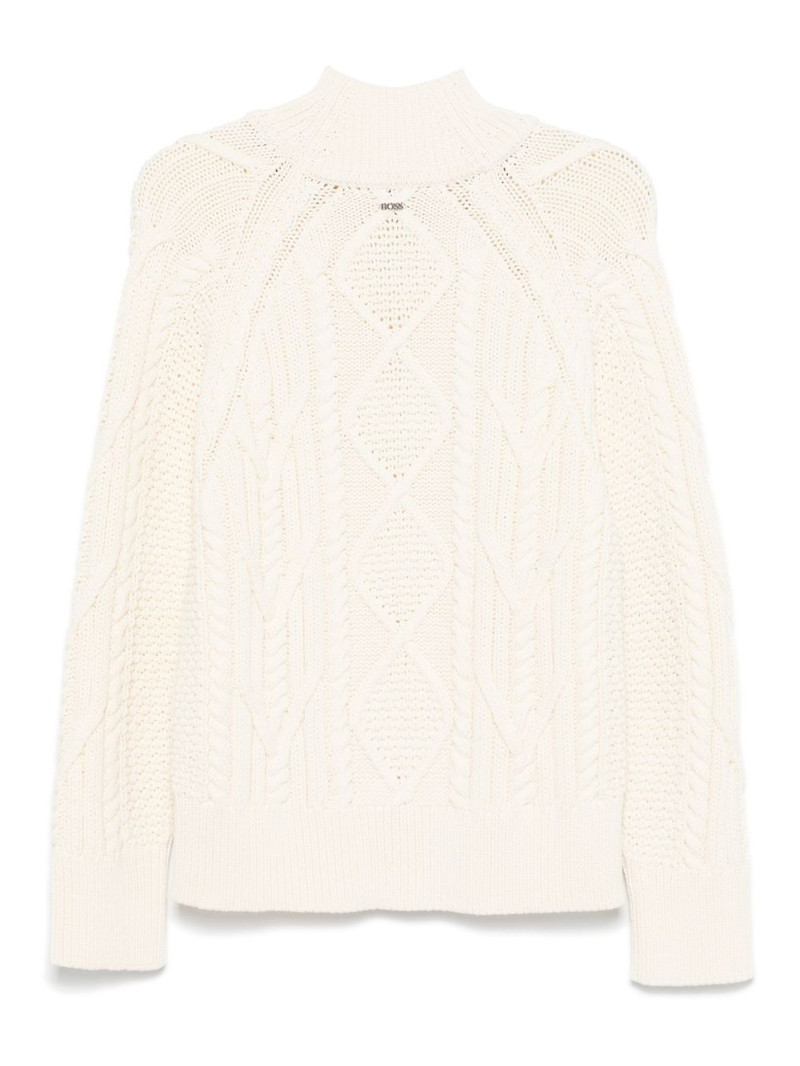 BOSS mock-neck sweater outlook