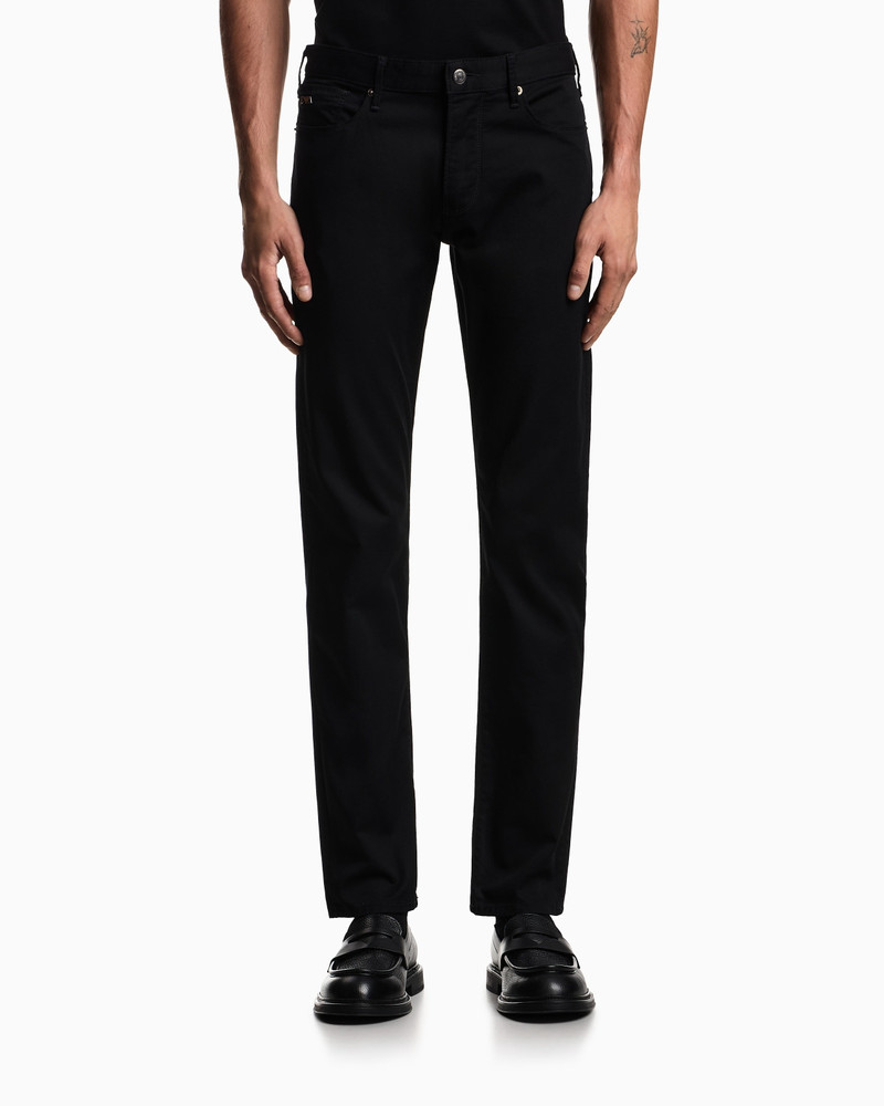 EMPORIO ARMANI J06 STRETCH-FABRIC SLIM-FIT TROUSERS outlook