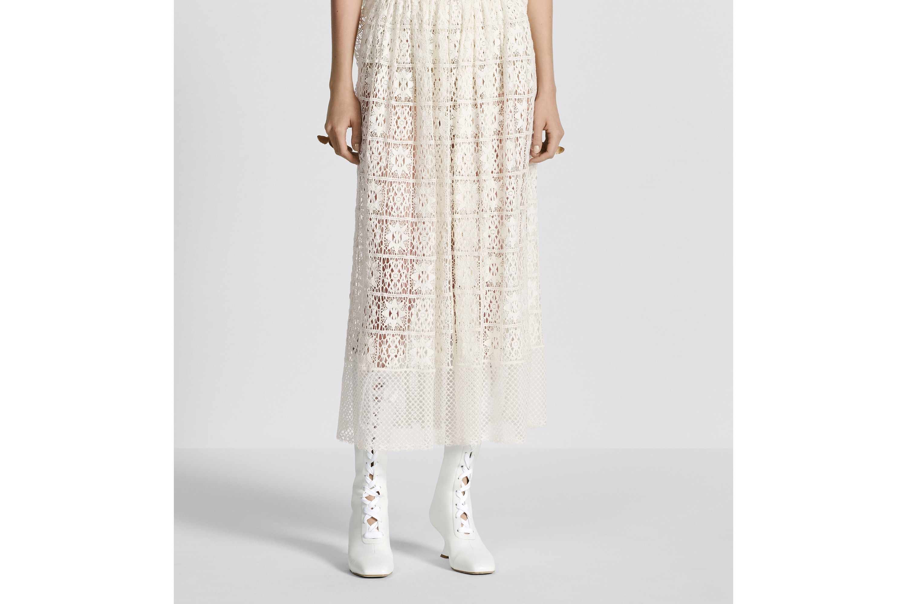 Flared Mid-Length Skirt - 7