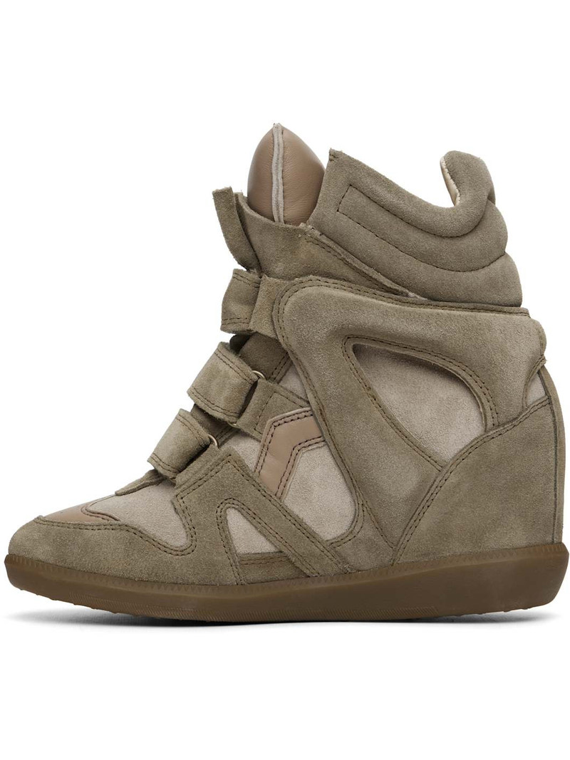Isabel Marant Taupe Bekett Sneakers outlook
