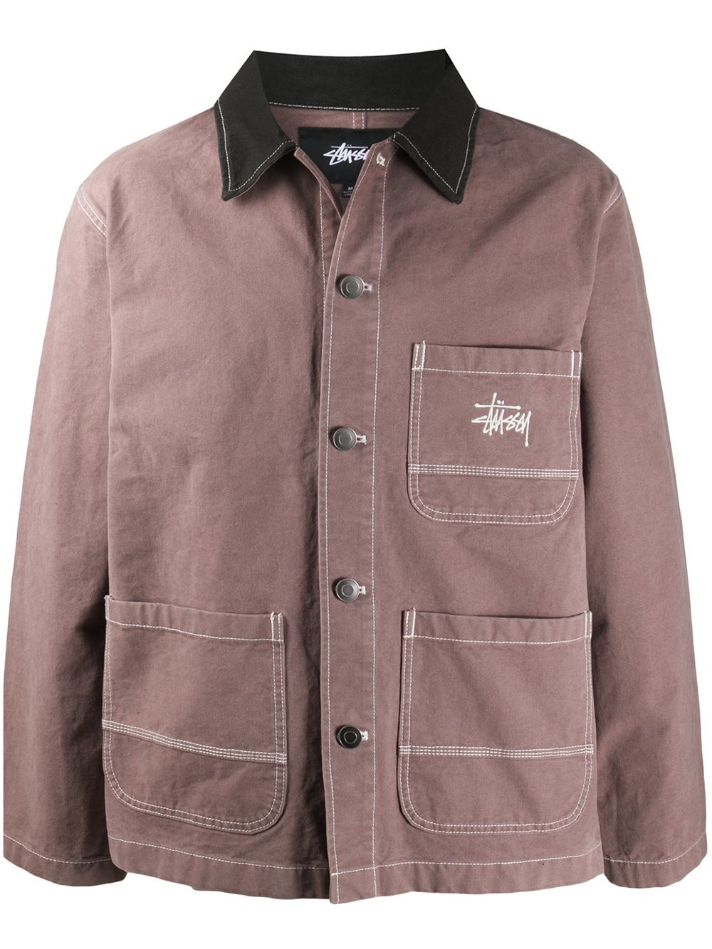 brushed moleskin chore jacket - 1