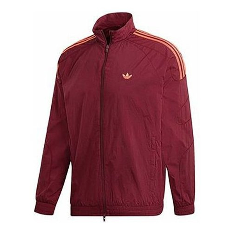 adidas Originals Flamestrike Woven Track Top 'Maroon Orange' DU8132 - 1