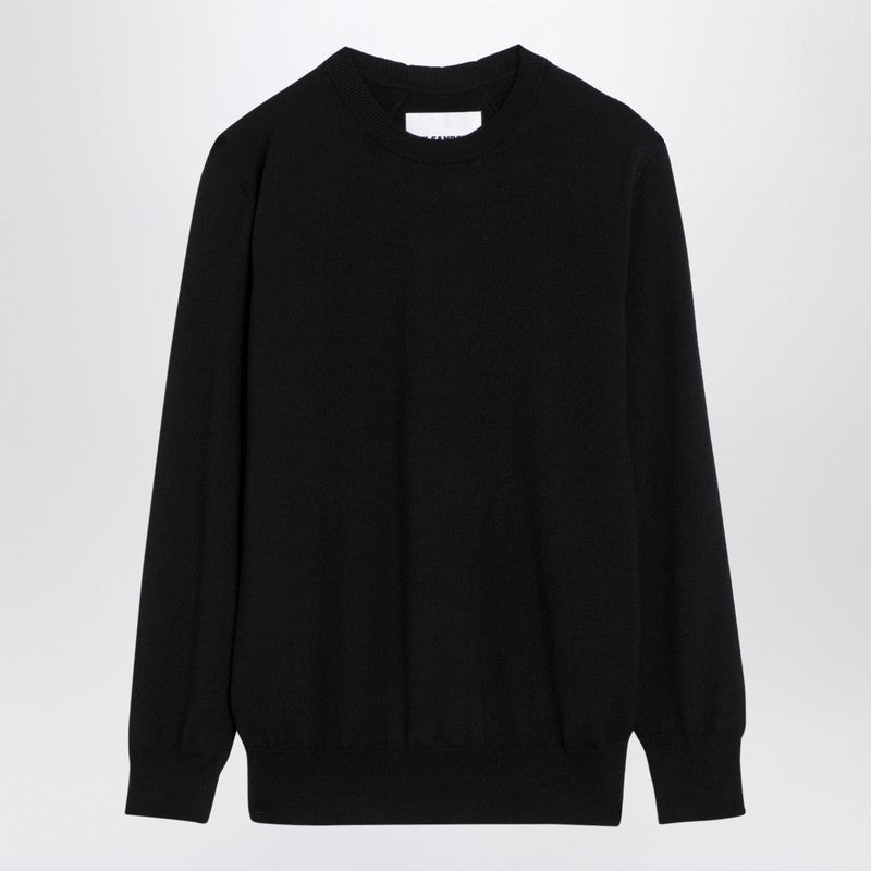 Jil Sander Black Wool Crew-Neck Sweater Women - 1