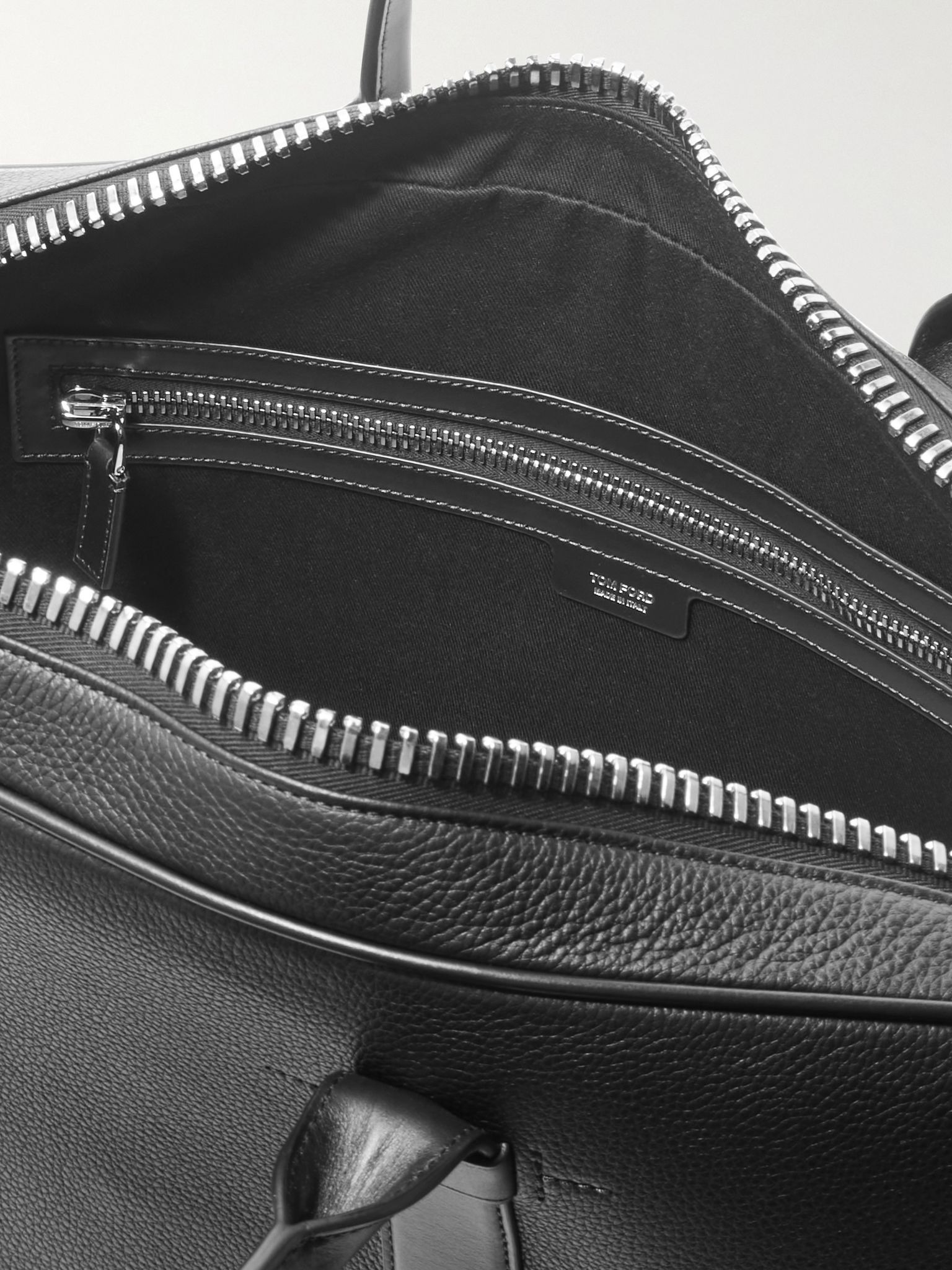 Buckley Full-Grain Leather Briefcase Black - 5