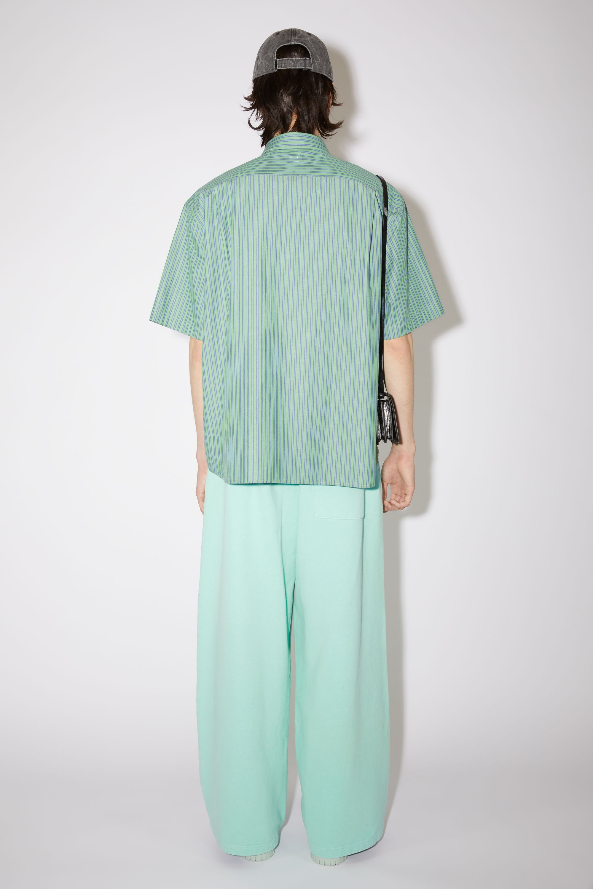 Short sleeve button-up shirt - Jade green/blue - 3