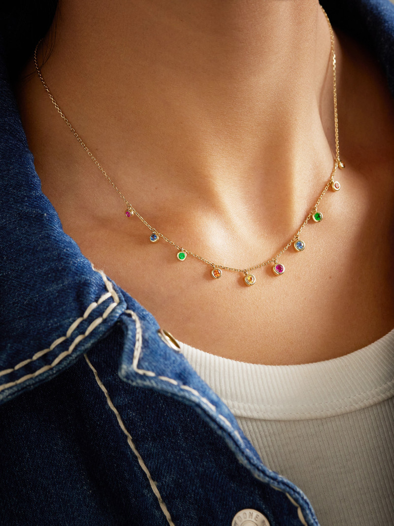 ROXANNE FIRST 14-karat Gold Sapphire Necklace outlook