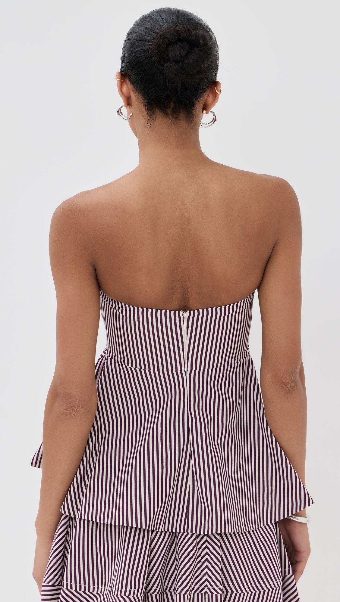 Volans Striped Organic Cotton Petal Top - 2