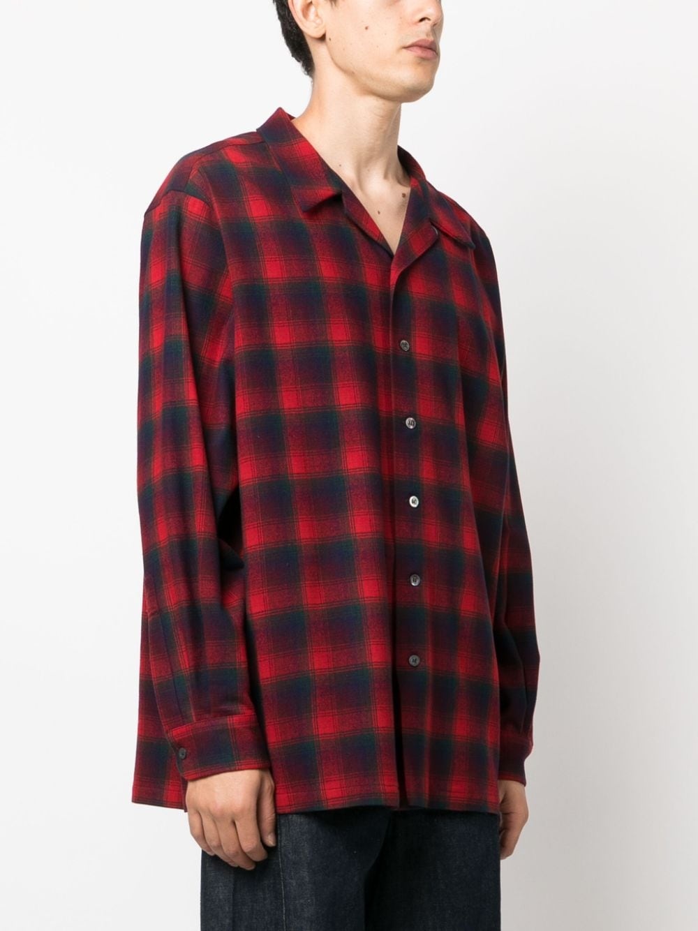 checked long-sleeve shirt - 3