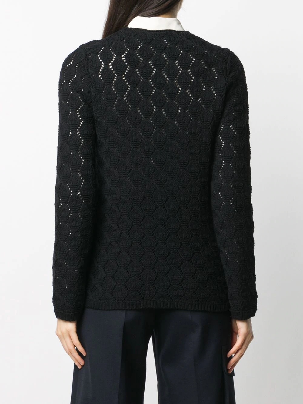 geometric knit jumper - 4