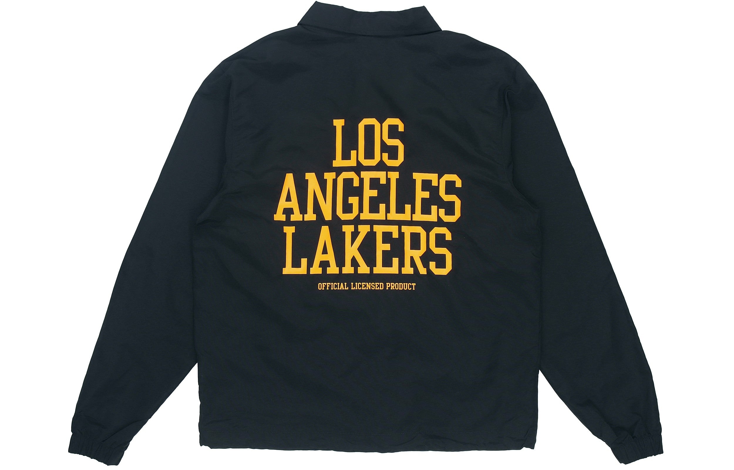 Nike NBA Courtside Los Angeles Lakers Alphabet Logo Printing Coach Jacket Black DB1440-010 - 2