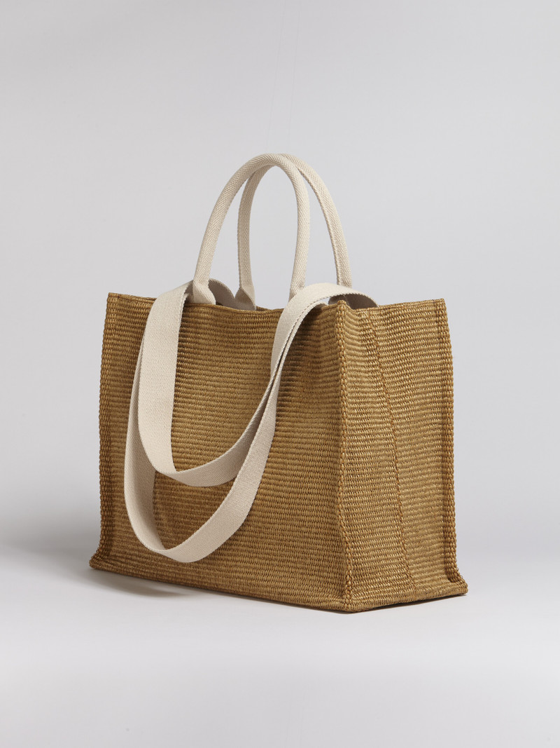 Marni RAFFIA SHOPPING BAG outlook