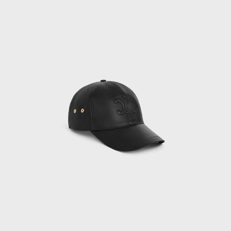 triomphe baseball cap in lambskin 1