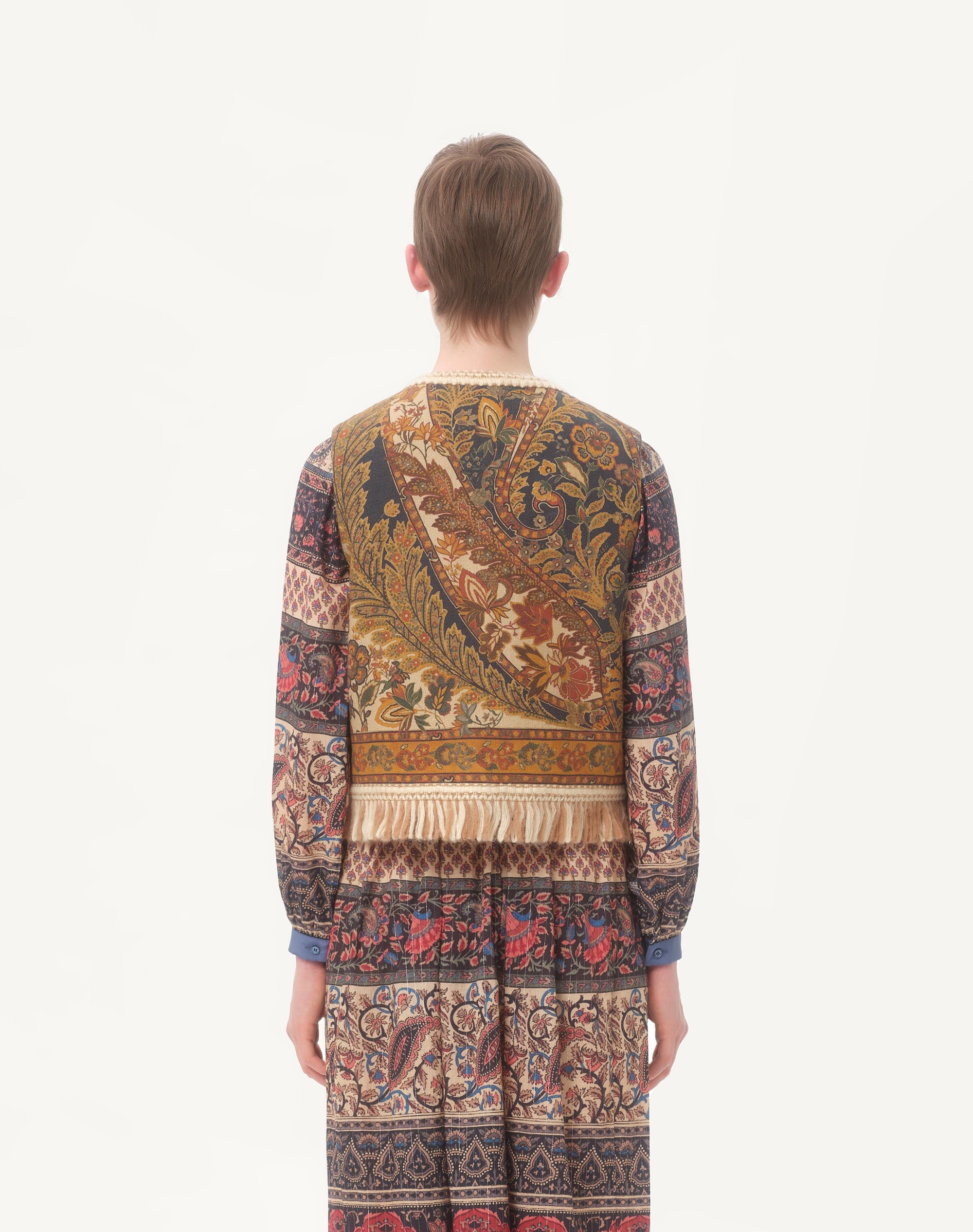 CANAPONE VEST WITH VOYAGE IMAGINAIRE PAISLEY PRINT - 7