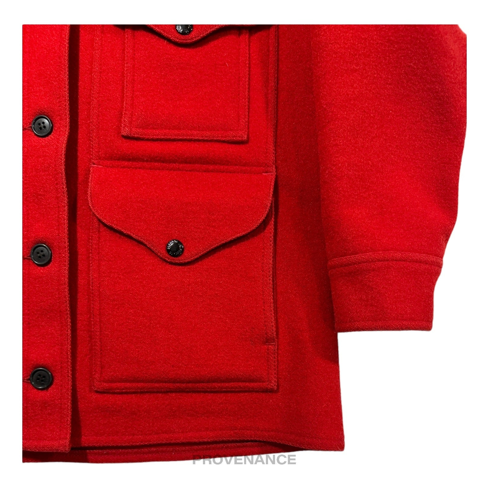 Filson Mackinaw Wool Cruiser Jacket - Scarlet Red W10 - 8
