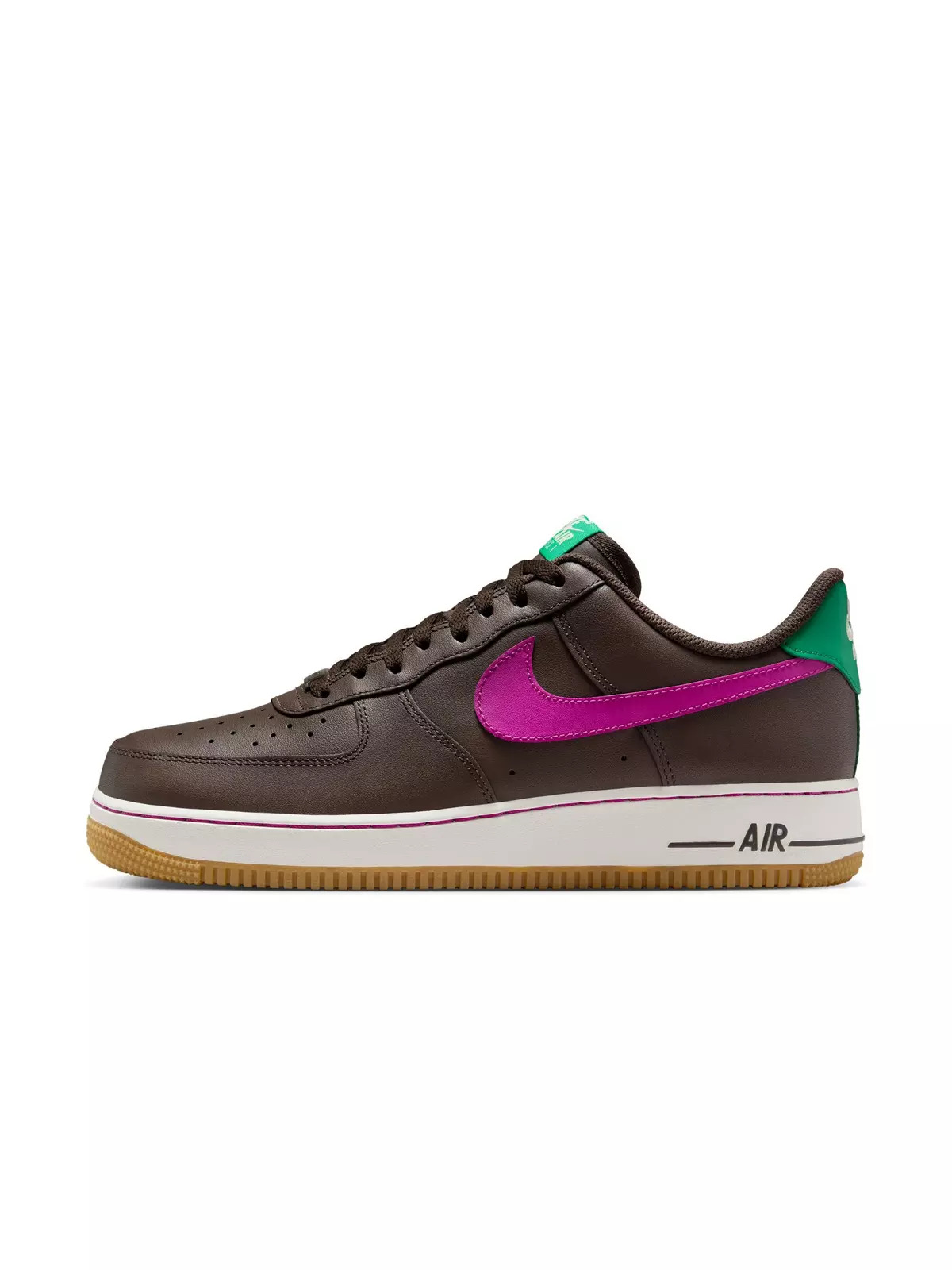 Air Force 1 '07 "Baroque Brown/Vivid Purple/Stadium Green" Men's Shoe - 3