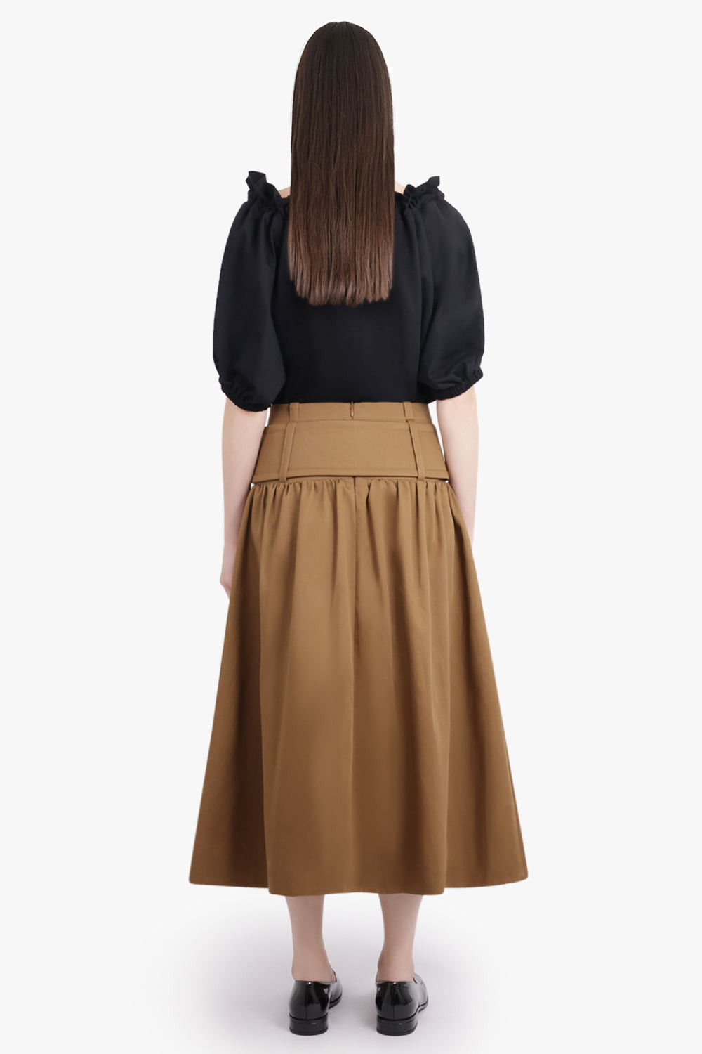 ICONIC S/S TIE NECK BLOUSE | BLACK - 5