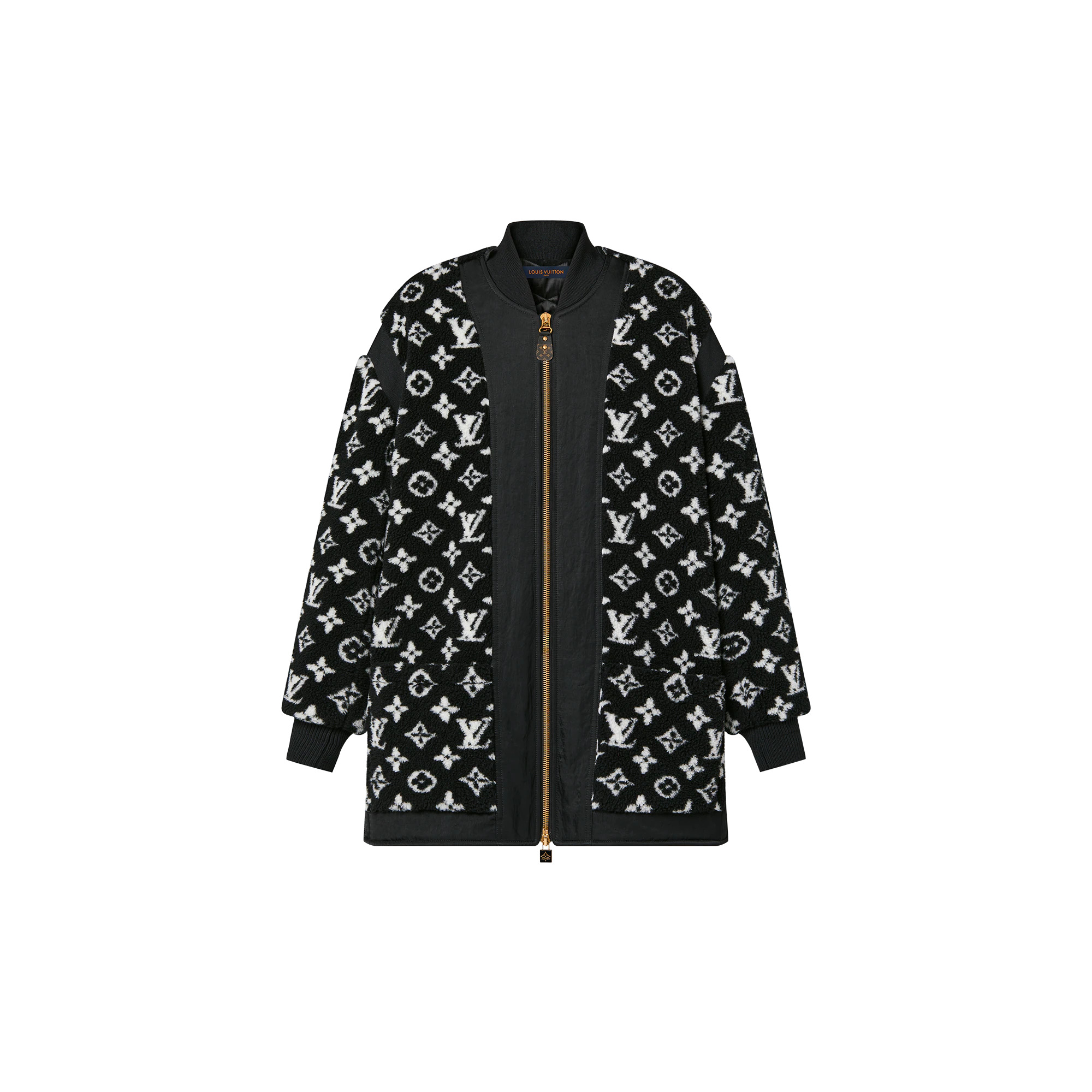 Oversized Monogram Teddy Bomber Jacket - 1