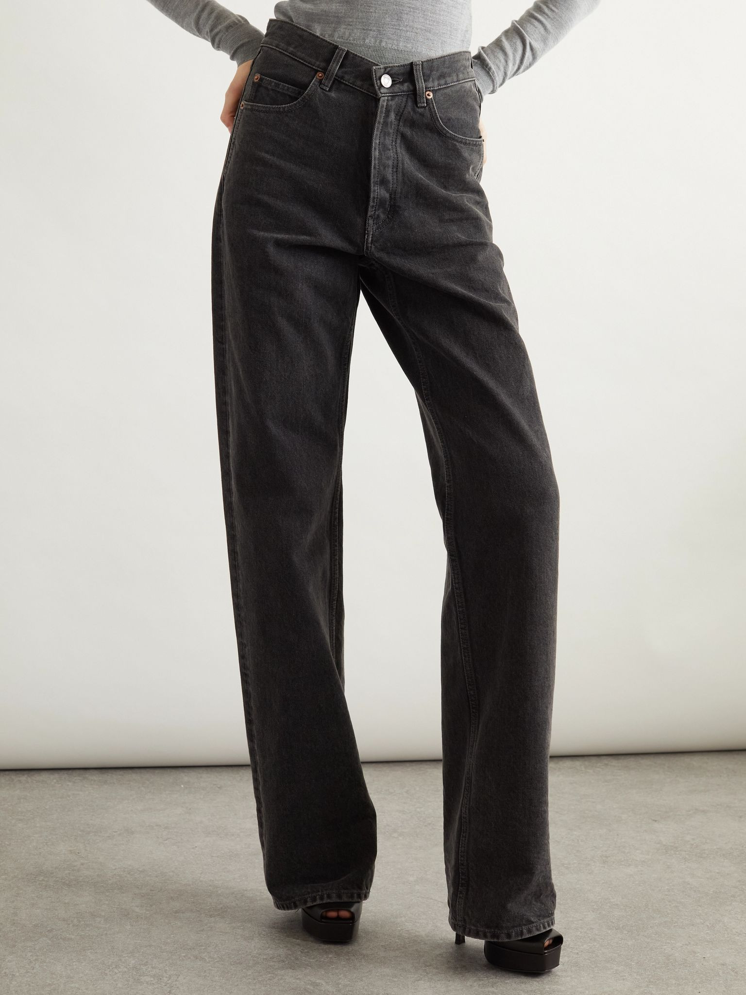 Straight-leg jeans Black - 3