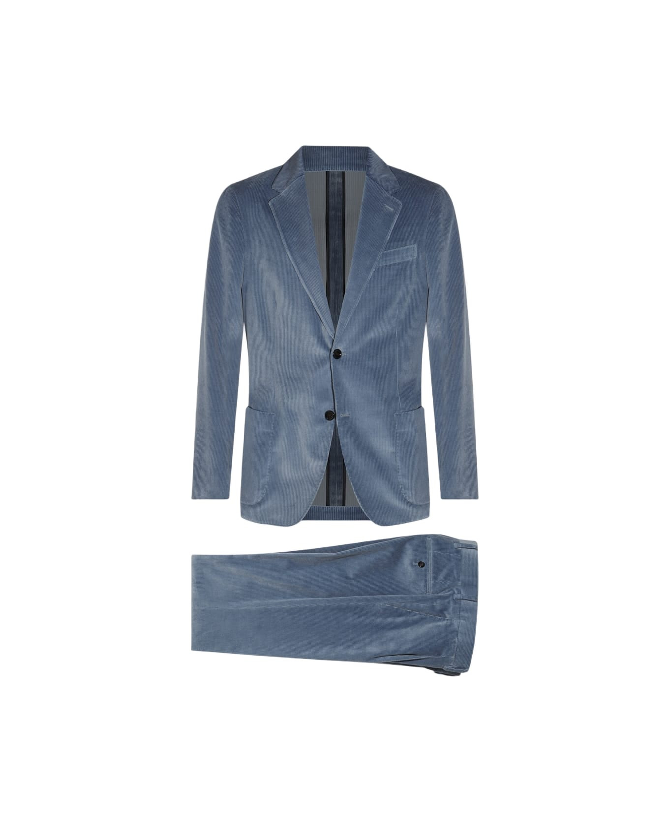 Blue Cotton Suit - 1