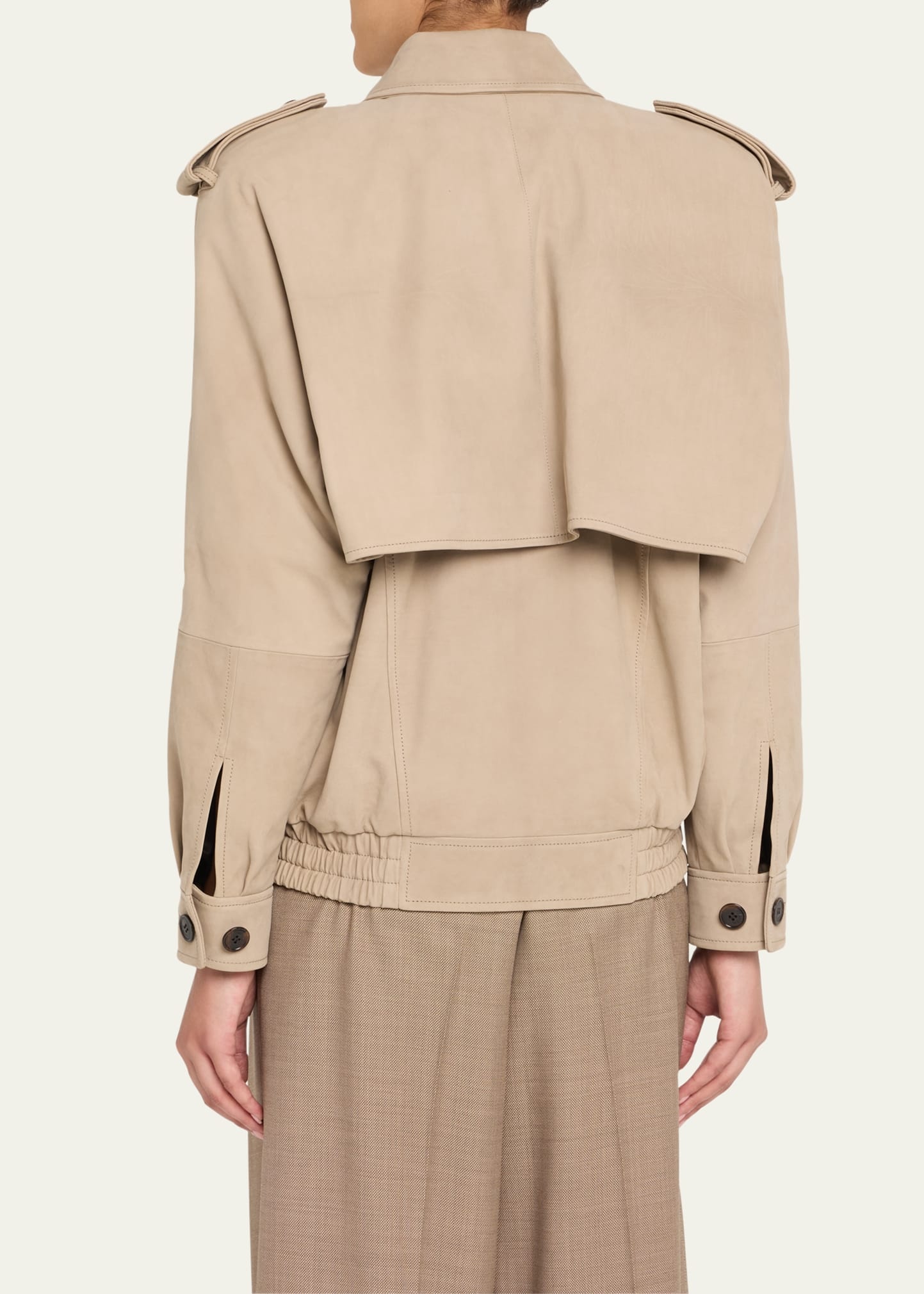 Oversized Suede Jacket - 3