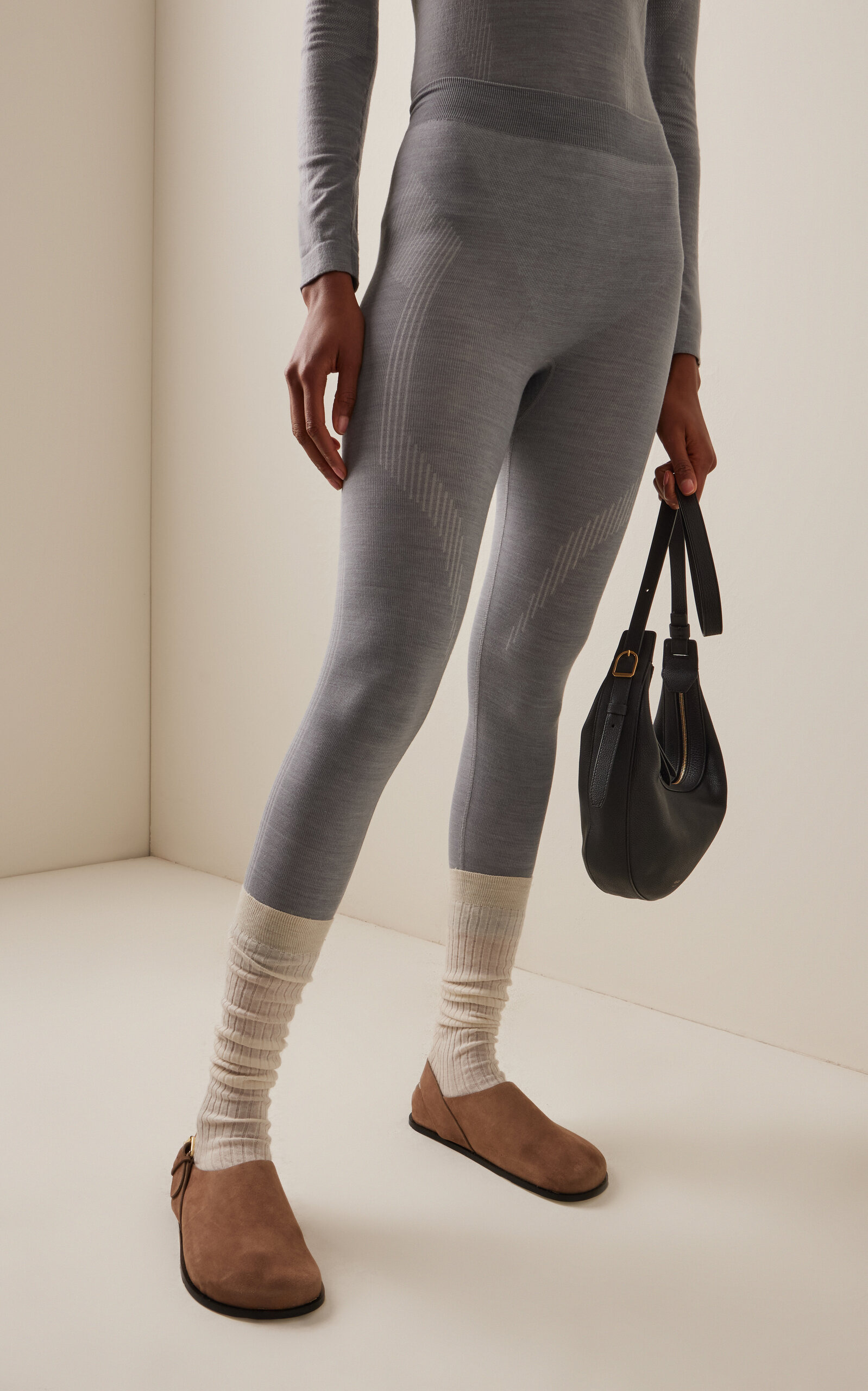 Long Ski Tights grey - 3