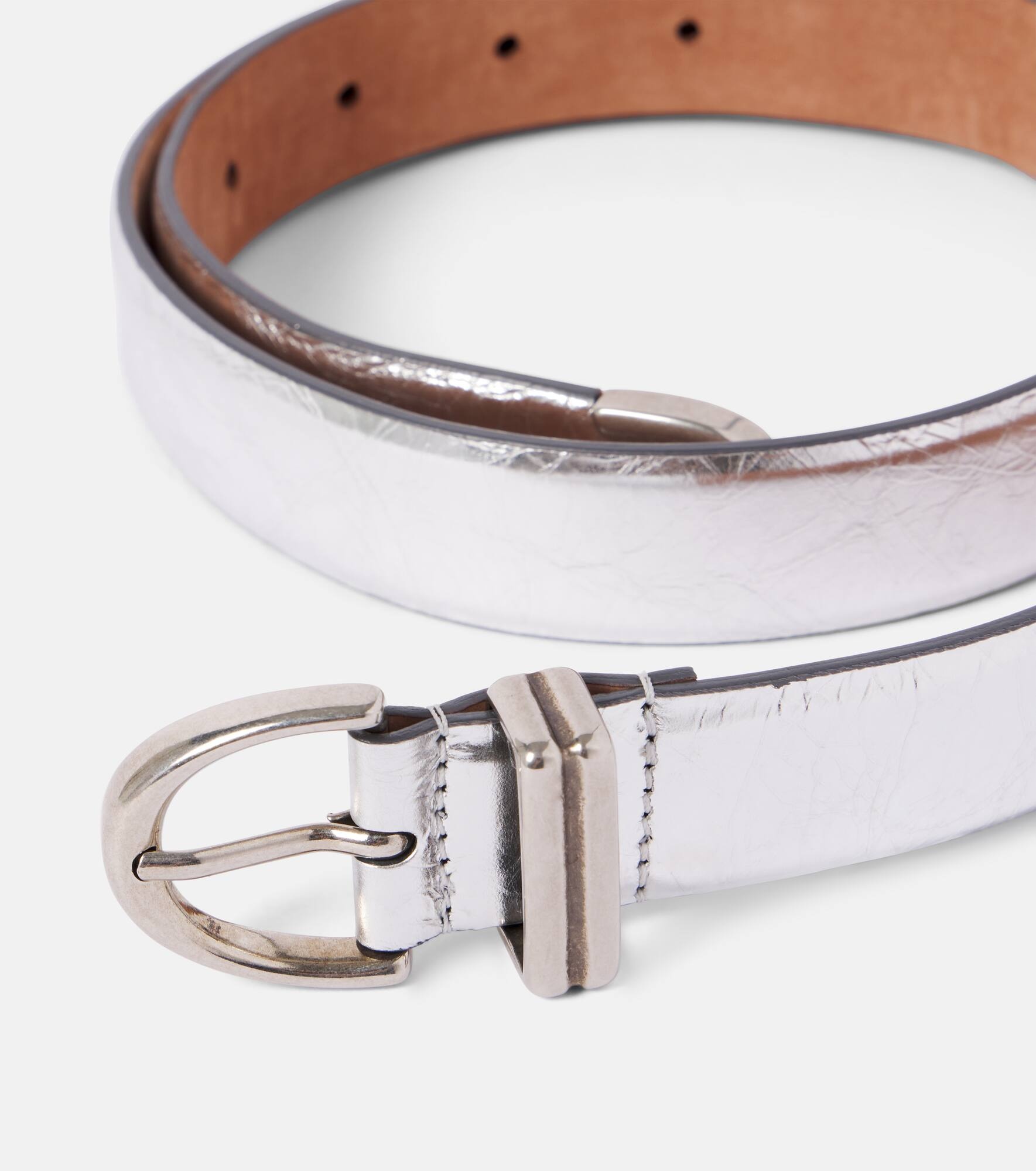 Bambi metallic leather belt - 3