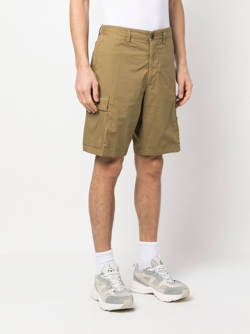 side logo-patch bermuda shorts - 3