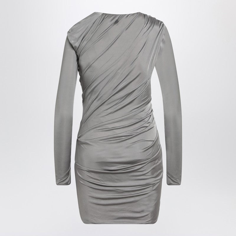 The Attico Draped Grey Mini Dress Women - 2