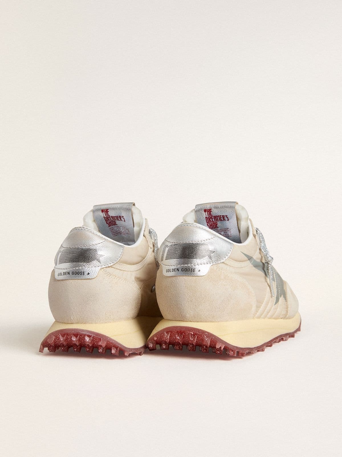 Women’s Marathon with beige nylon upper and gray star - 5