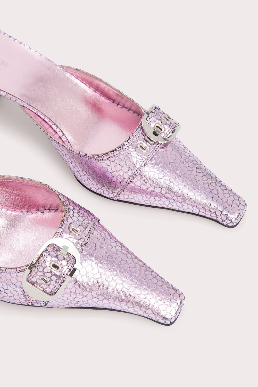 Evelyn Pale Pink Flagstone Leather - 2