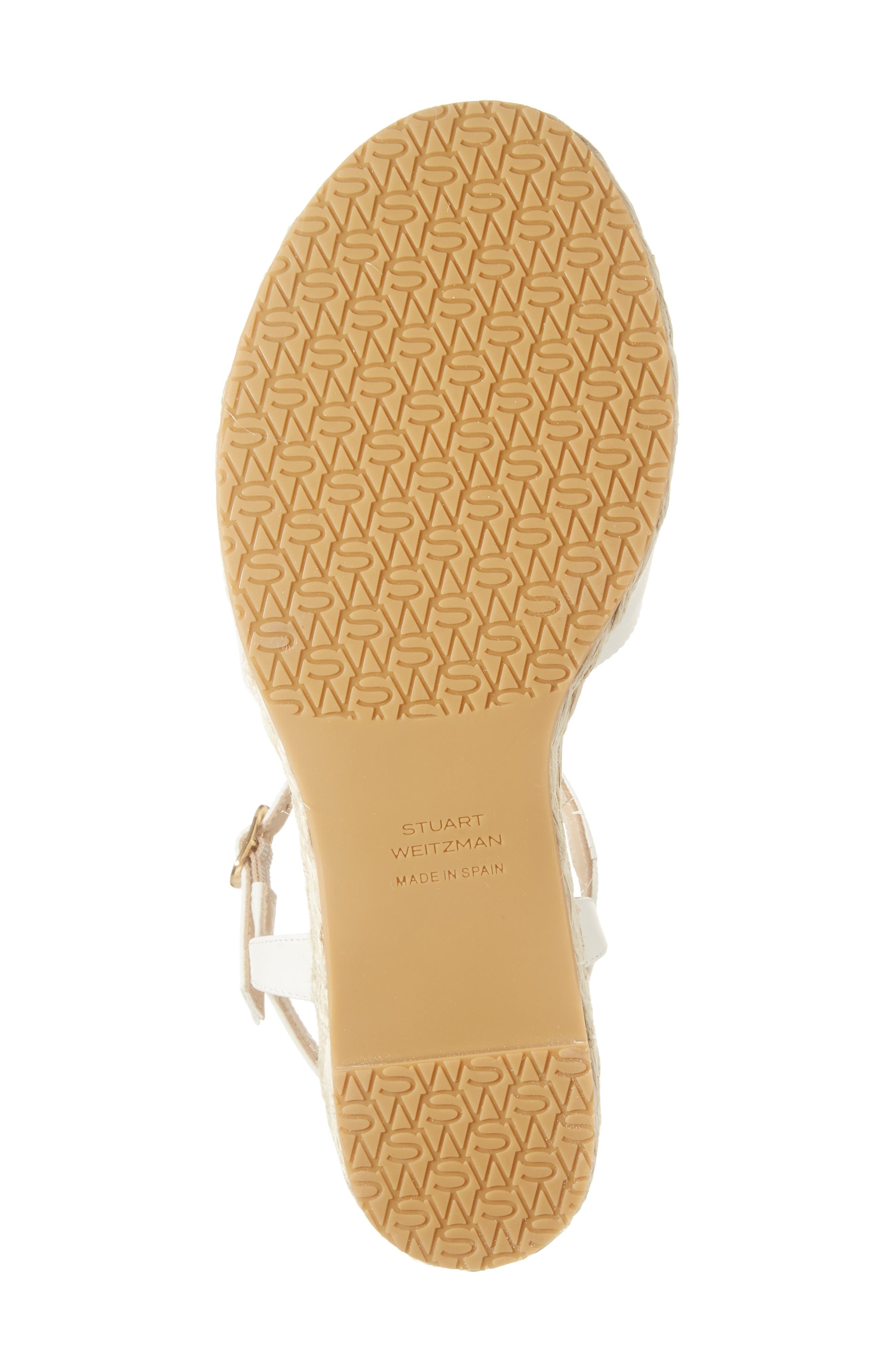 Stuart Weitzman Dayna Espadrille Wedge Sandal in Cream/Natural at Nordstrom - 6