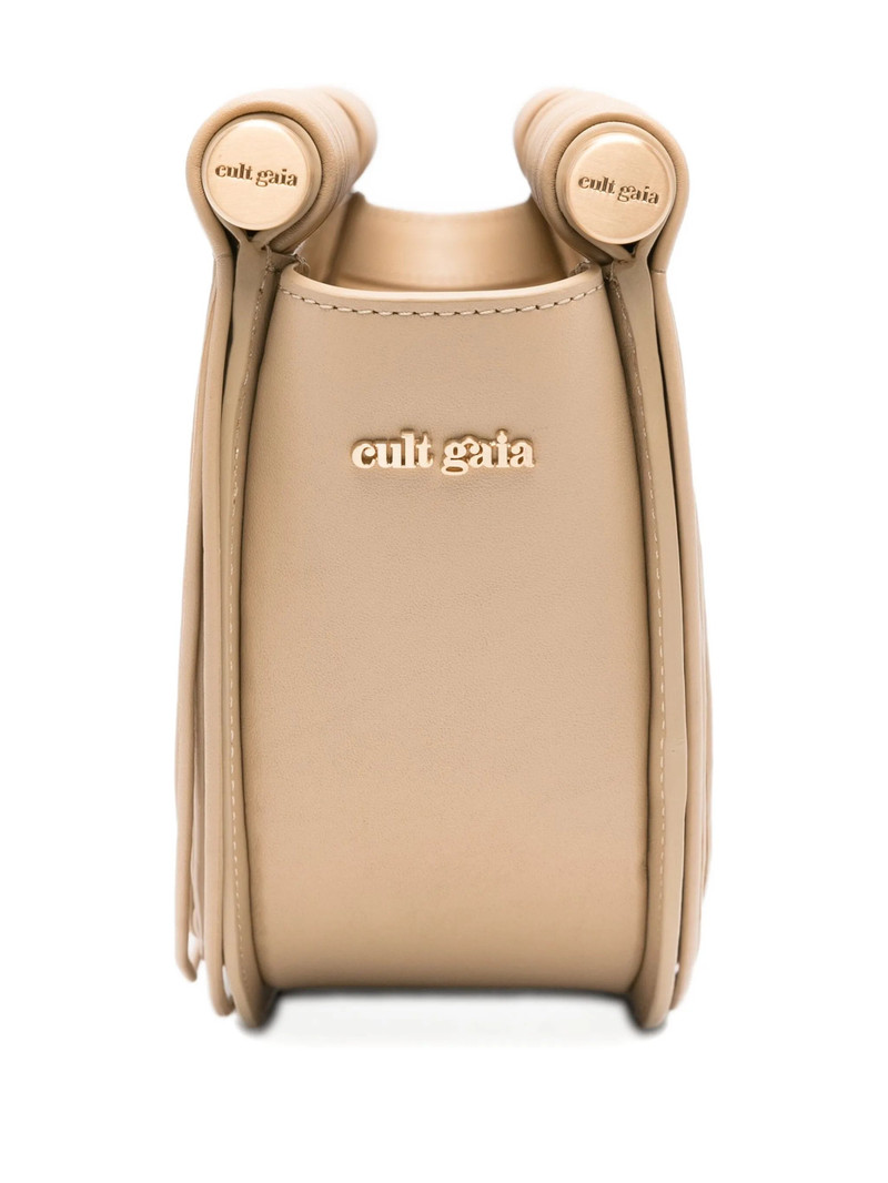Cult Gaia Lou Pleated Half-moon Tote Bag 5