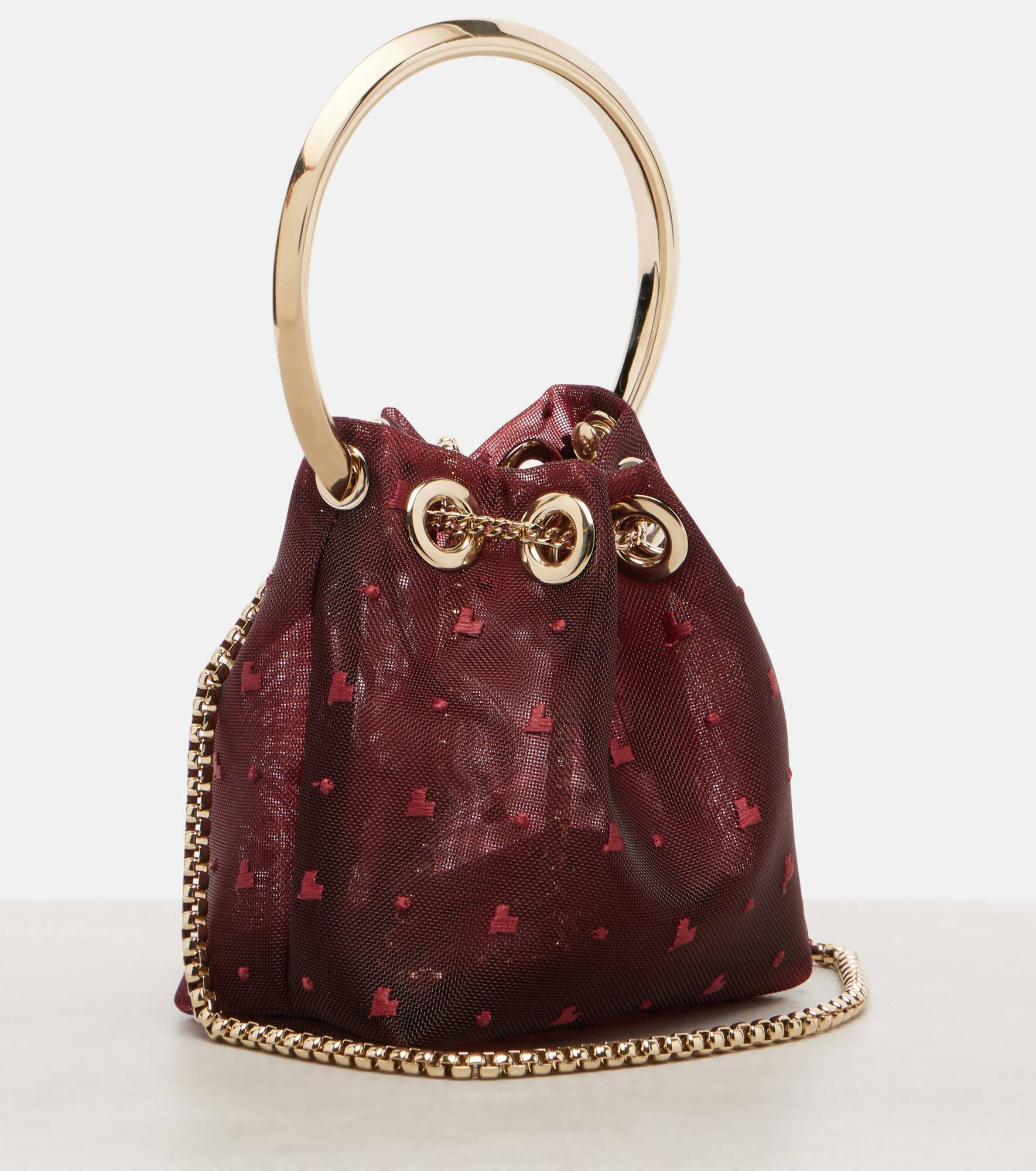 Bon Bon Micro mesh bucket bag - 4