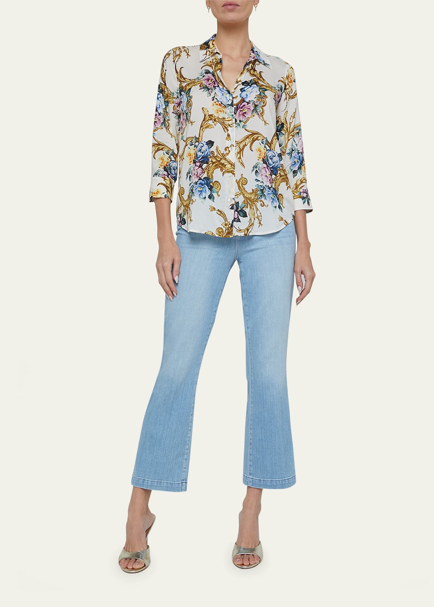 Camille Button-Front Blouse - 2