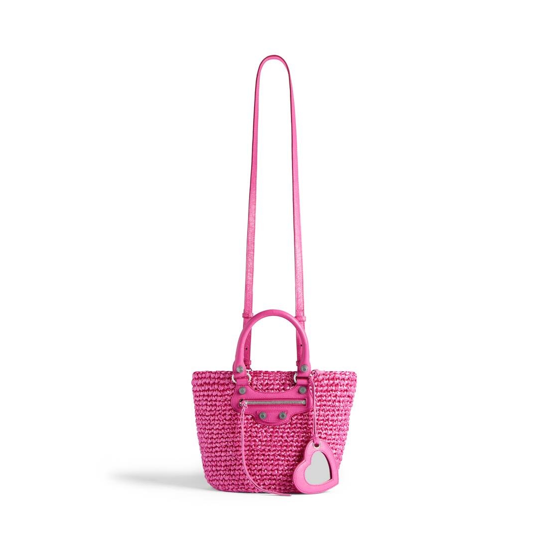 Women's Le Cagole Small Panier  in Pink - 5