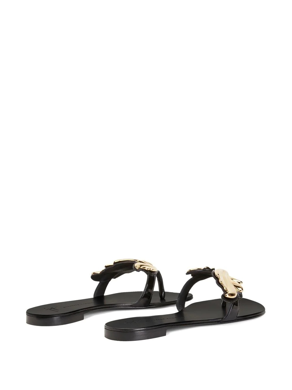 Cruel flat leather flip-flops - 3
