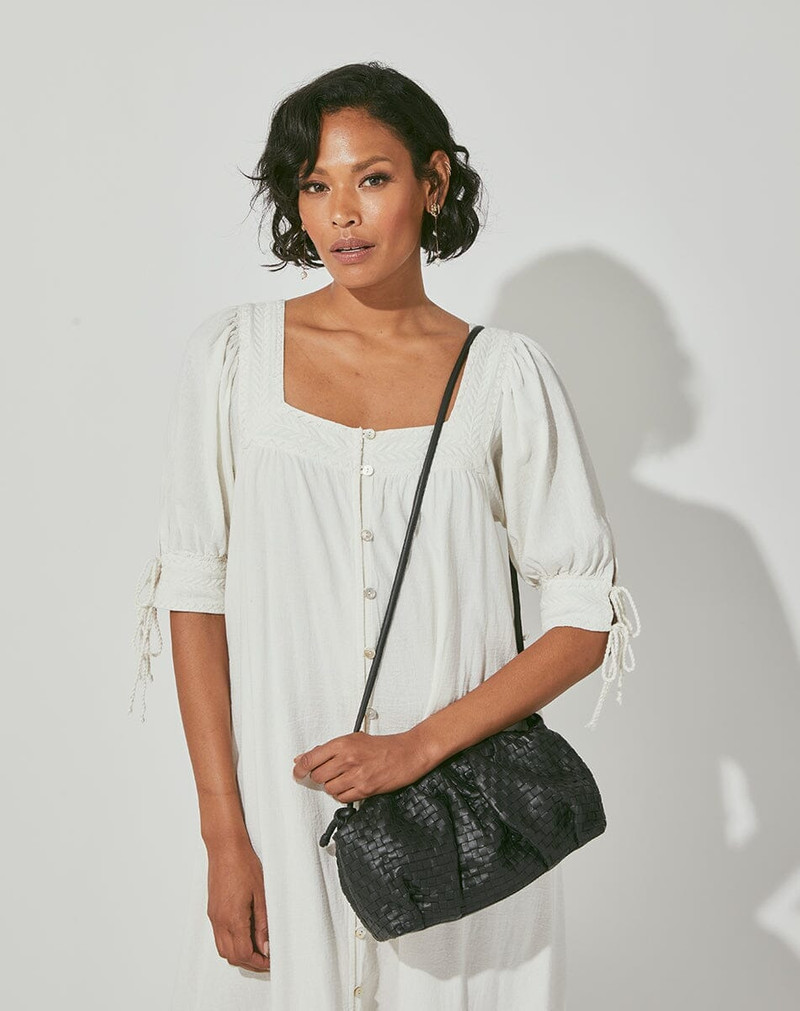 GIGI WOVEN CROSSBODY | BLACK 10
