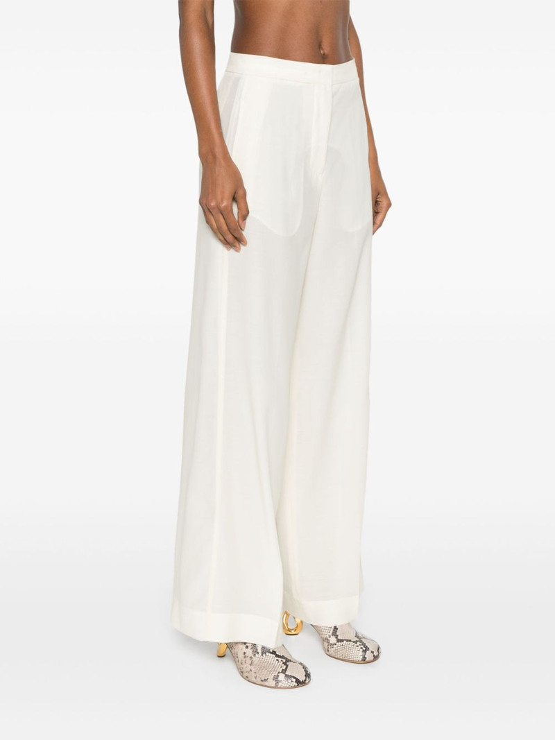mid-rise organza palazzo pants 3
