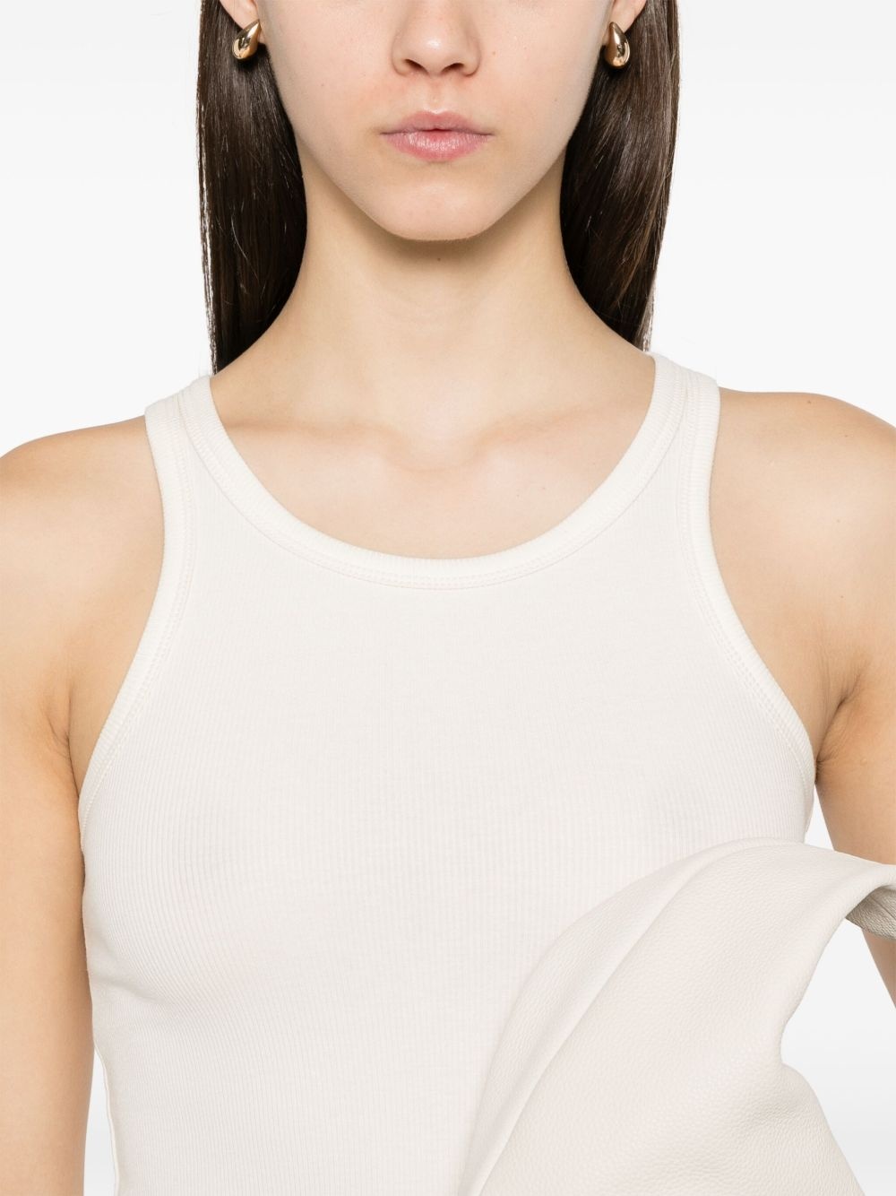 fine-ribbed tank top - 5