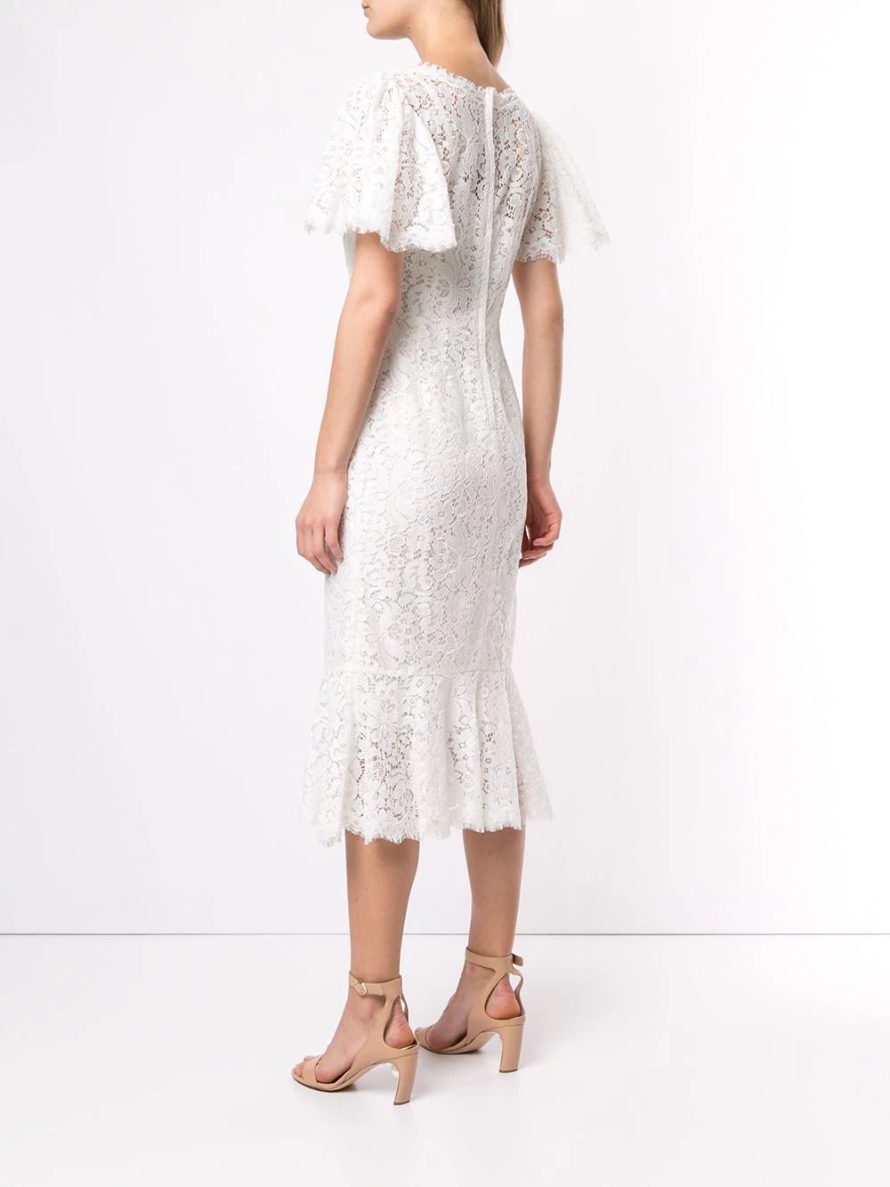 lace midi dress - 4